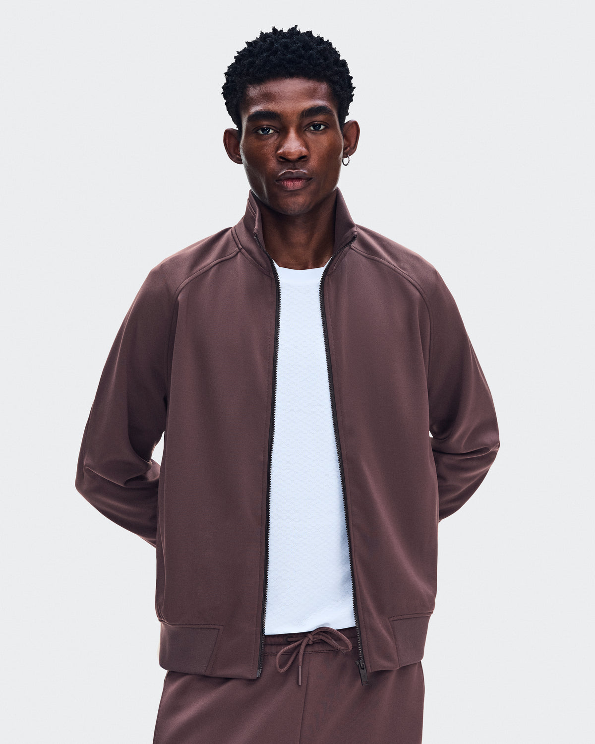 On Courtside Full-Zip Mulberry