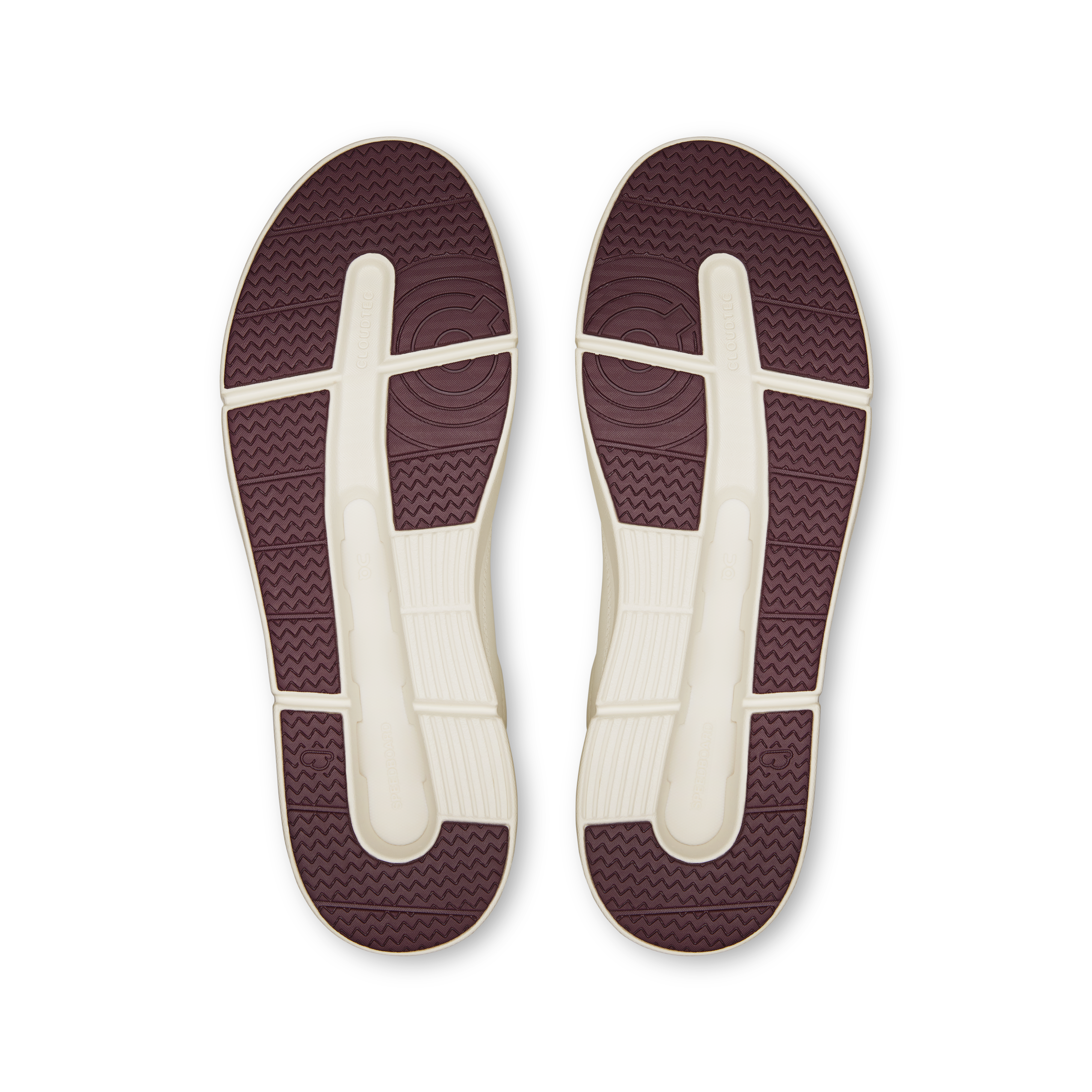 On The Roger Centre Court Ivory Maroon