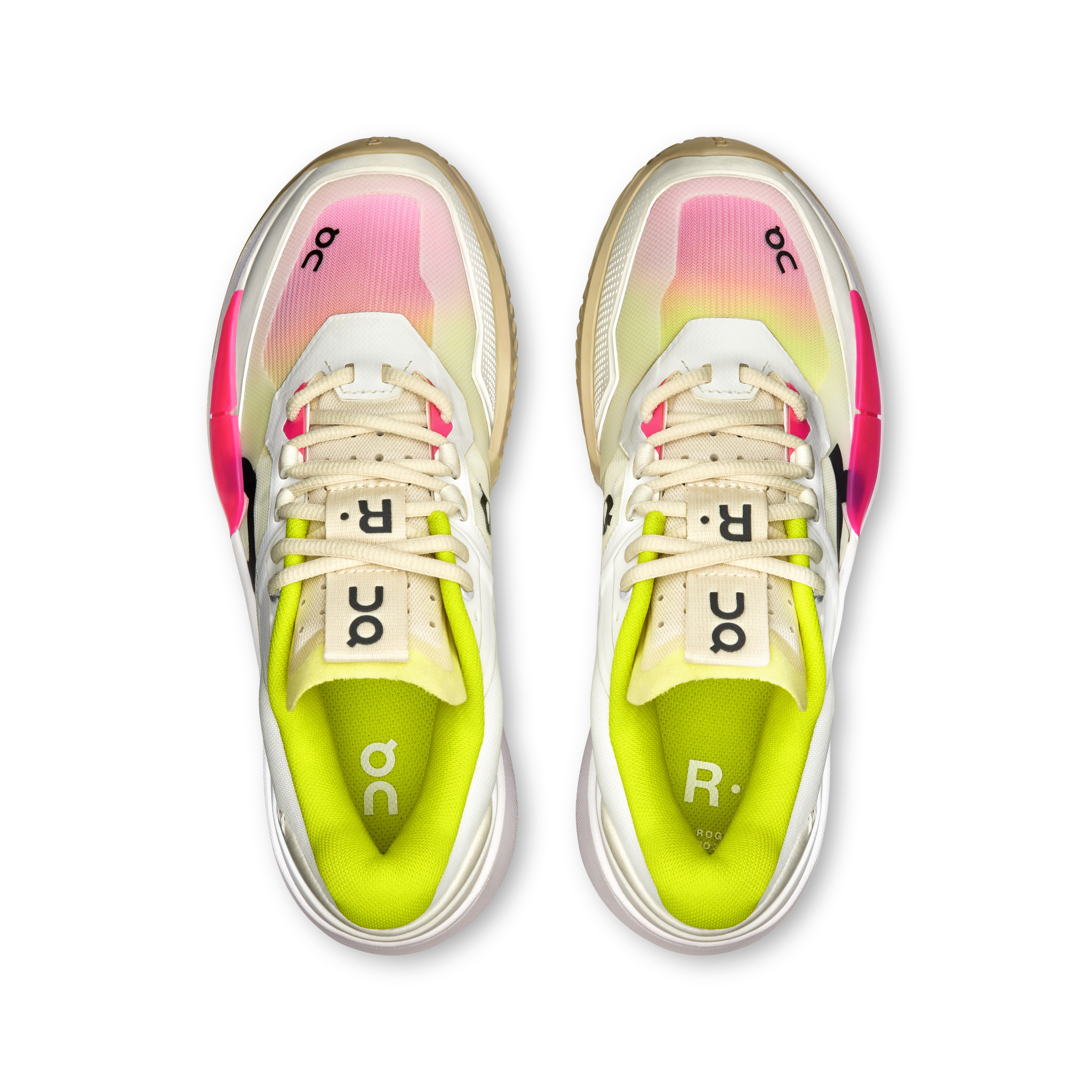 on running the roger pro 2 white lime (women's)