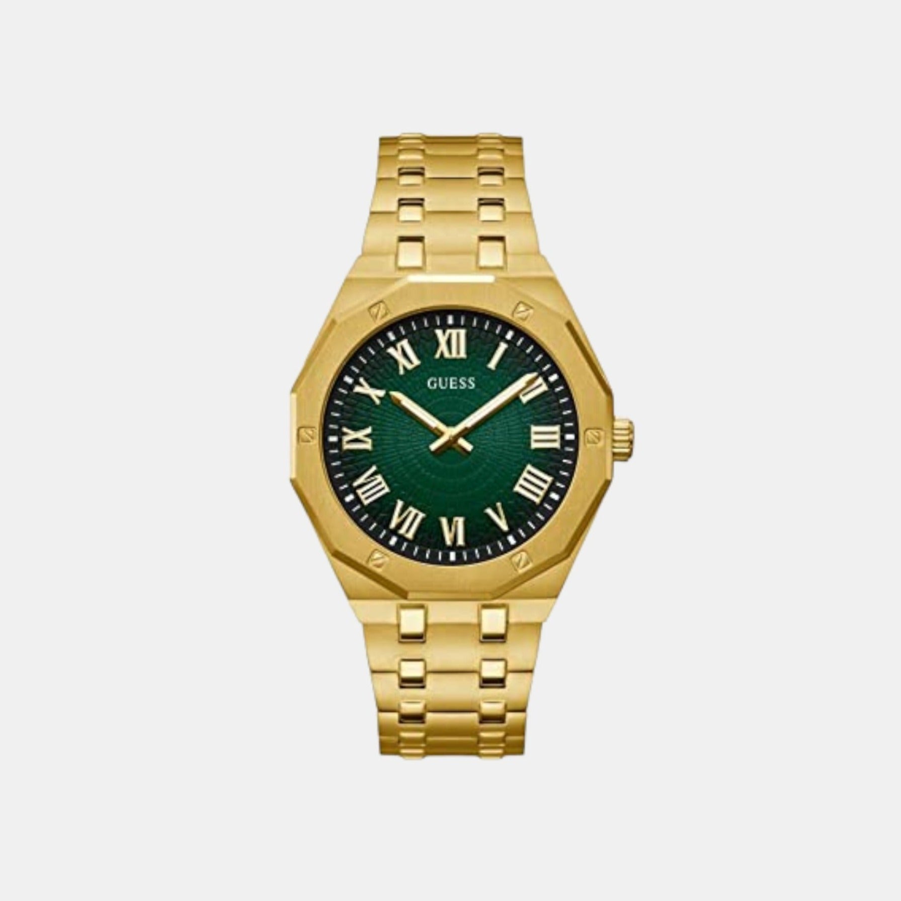 Guess Gd Asset Men Quartz Green Dial Analog Stainless Steel Gw0575G2