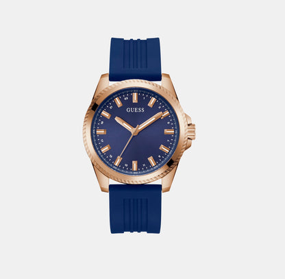 Guess Gs Champ Men Quartz Blue Dial Analog Stainless Steel Gw0639G3
