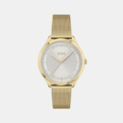Boss Pura Women Quartz Silver Dial Analog Stainless Steel Watch 1502696
