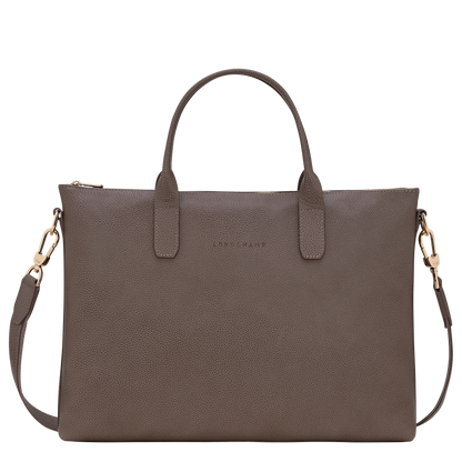 Longchamp Le Foulonné S Briefcase Taupe