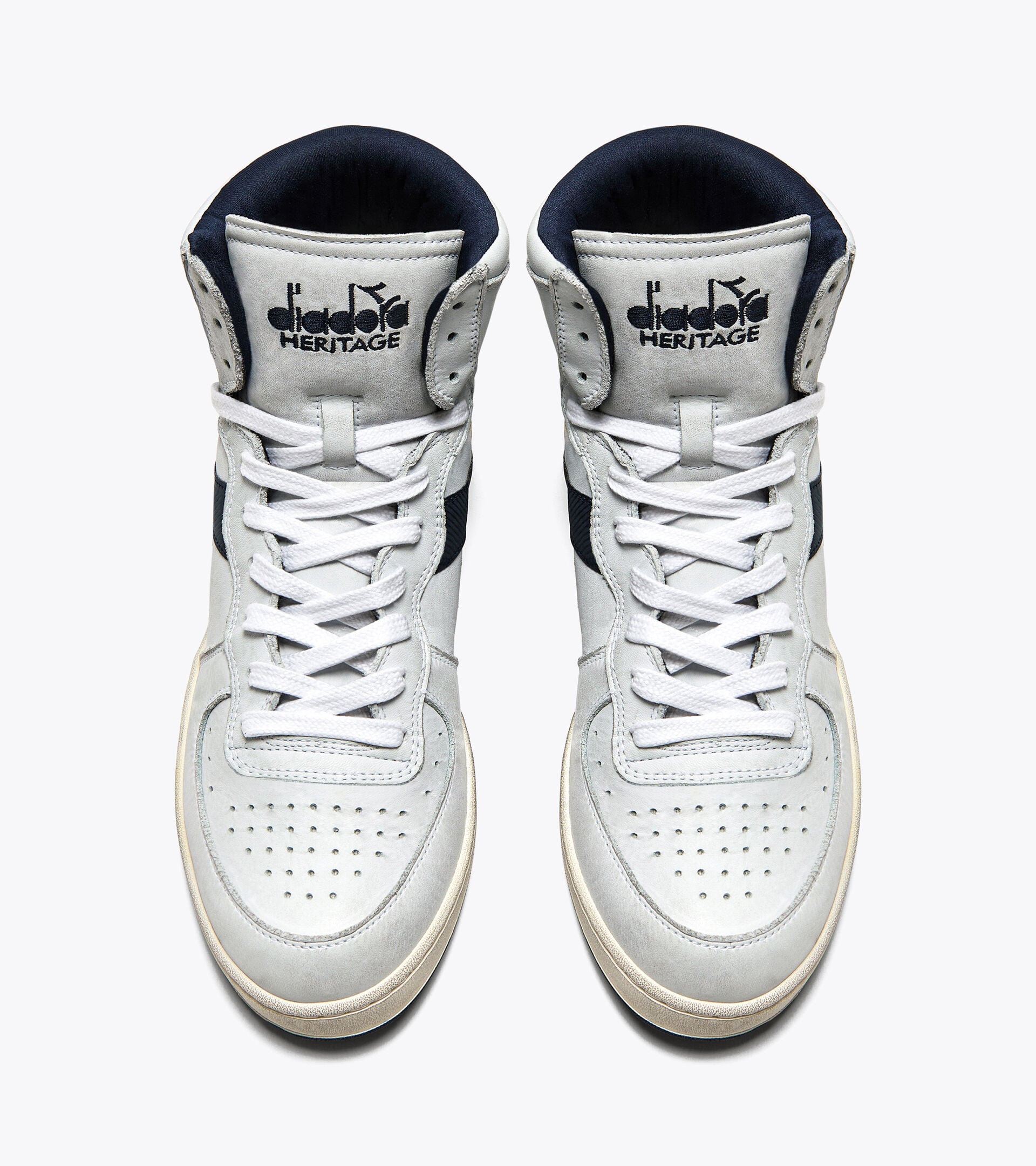 Diadora Mi Basket Used White/Blue Corsair
