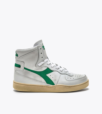 Diadora Mi Basket Used White/Verdant Green
