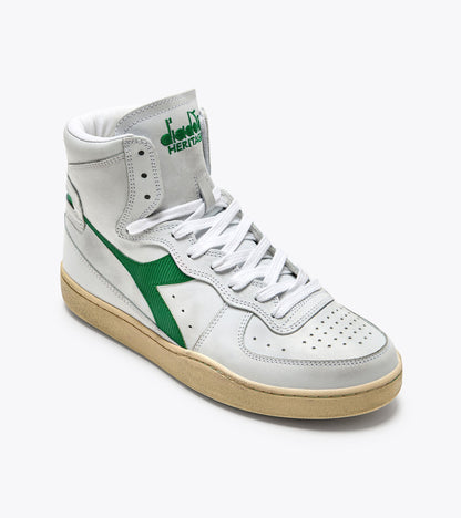 Diadora Mi Basket Used White/Verdant Green