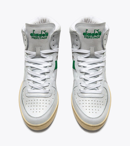 Diadora Mi Basket Used White/Verdant Green
