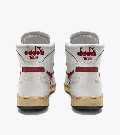 Diadora Mi Basket Used White/Garnet