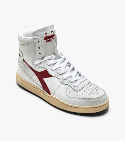 Diadora Mi Basket Used White/Garnet