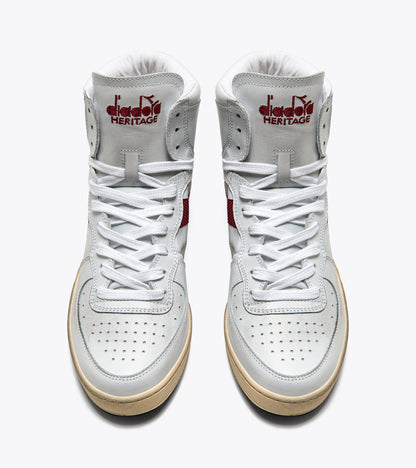 Diadora Mi Basket Used White/Garnet