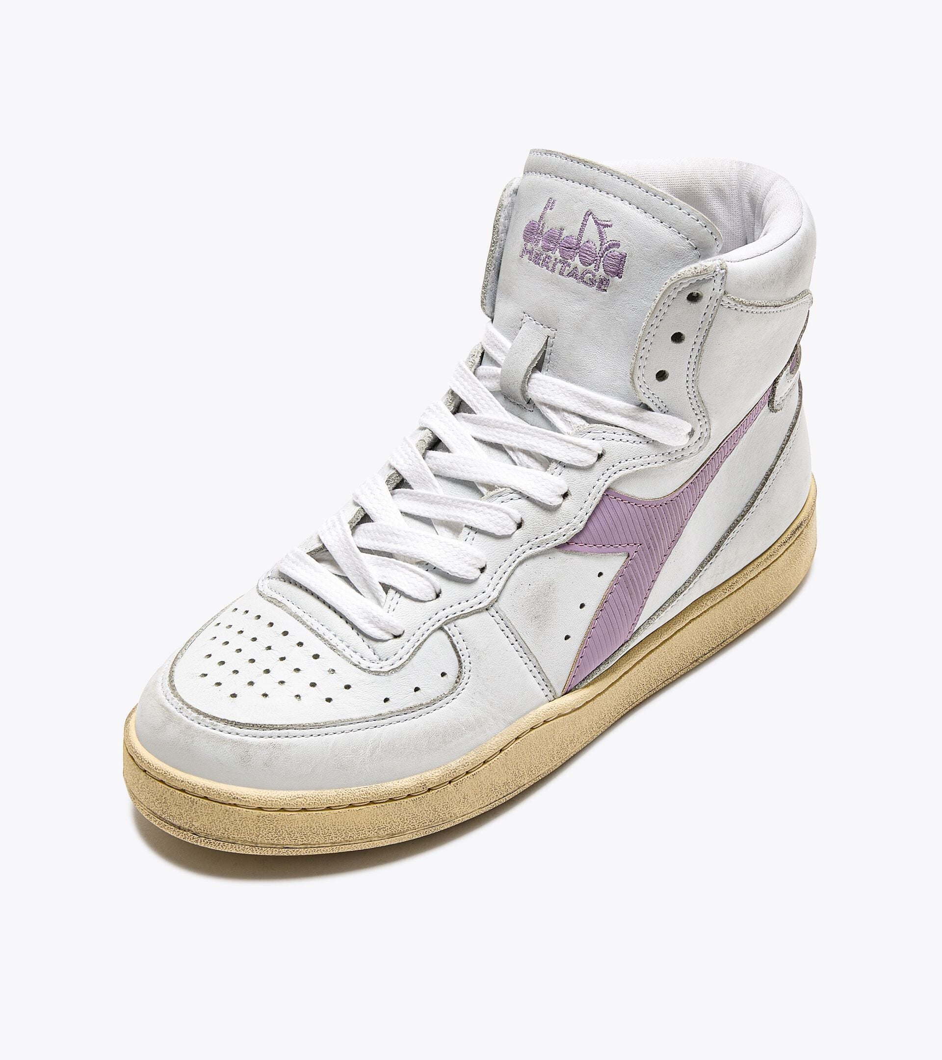 Diadora Mi Basket Used White/Lavender Mist