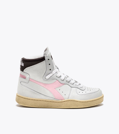 Diadora Mi Basket Used White/Parfait Pink