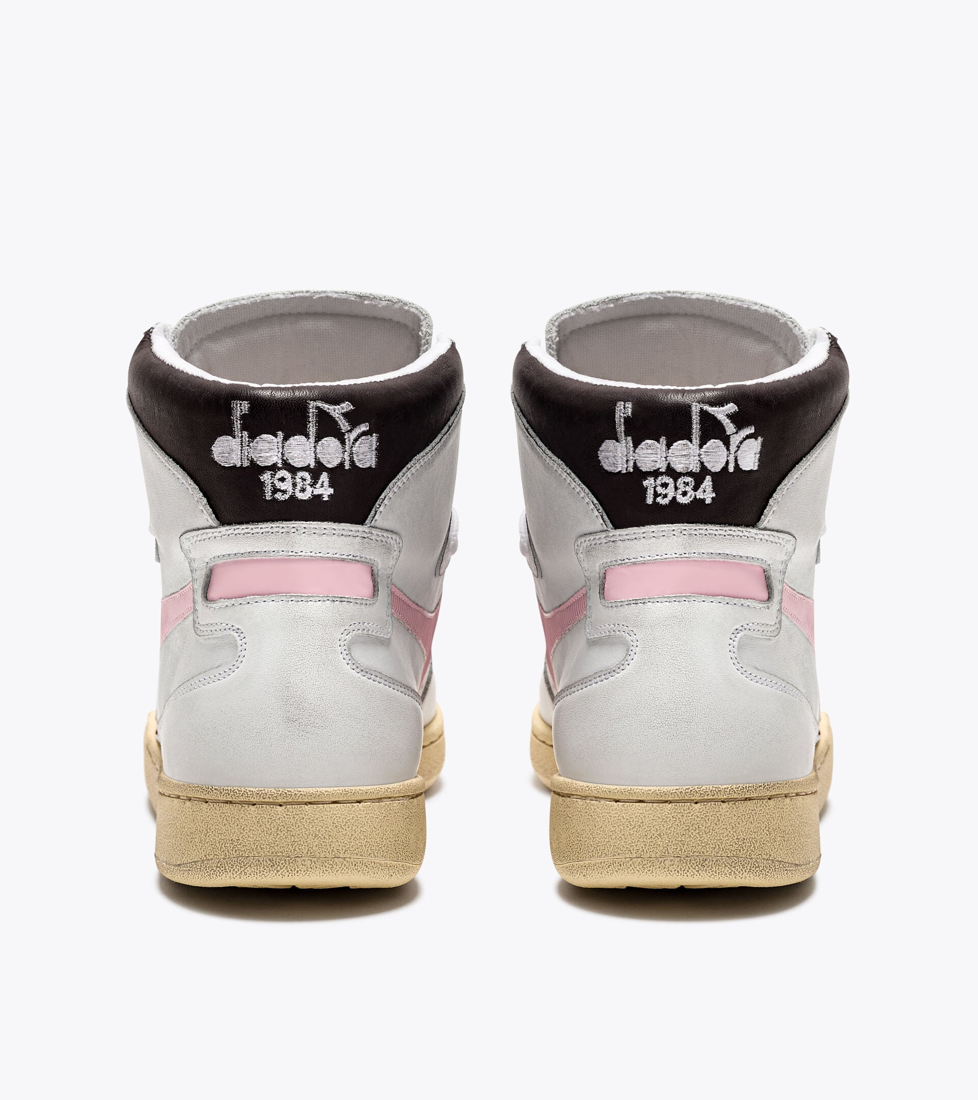 Diadora Mi Basket Used White/Parfait Pink