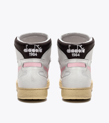 Diadora Mi Basket Used White/Parfait Pink