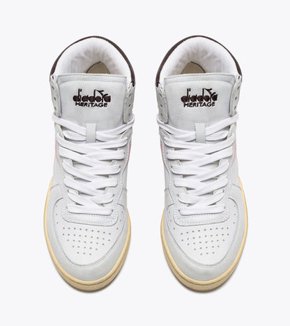 Diadora Mi Basket Used White/Parfait Pink