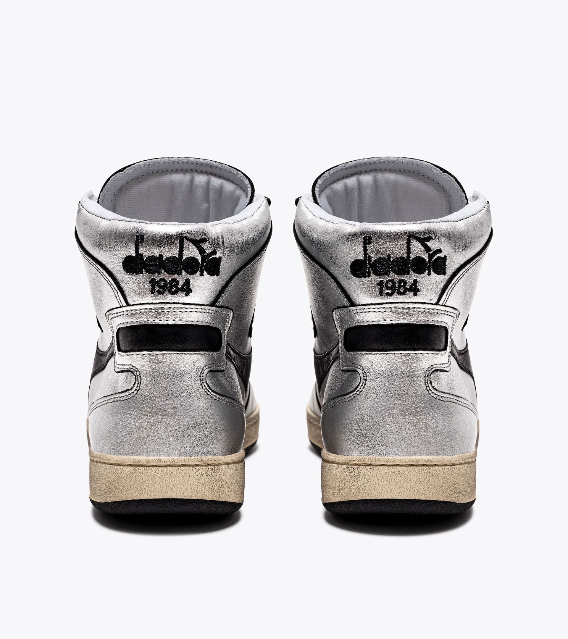 Diadora Mi Basket Silver Used W Silver Metallized/Black
