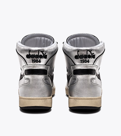 Diadora Mi Basket Silver Used W Silver Metallized/Black