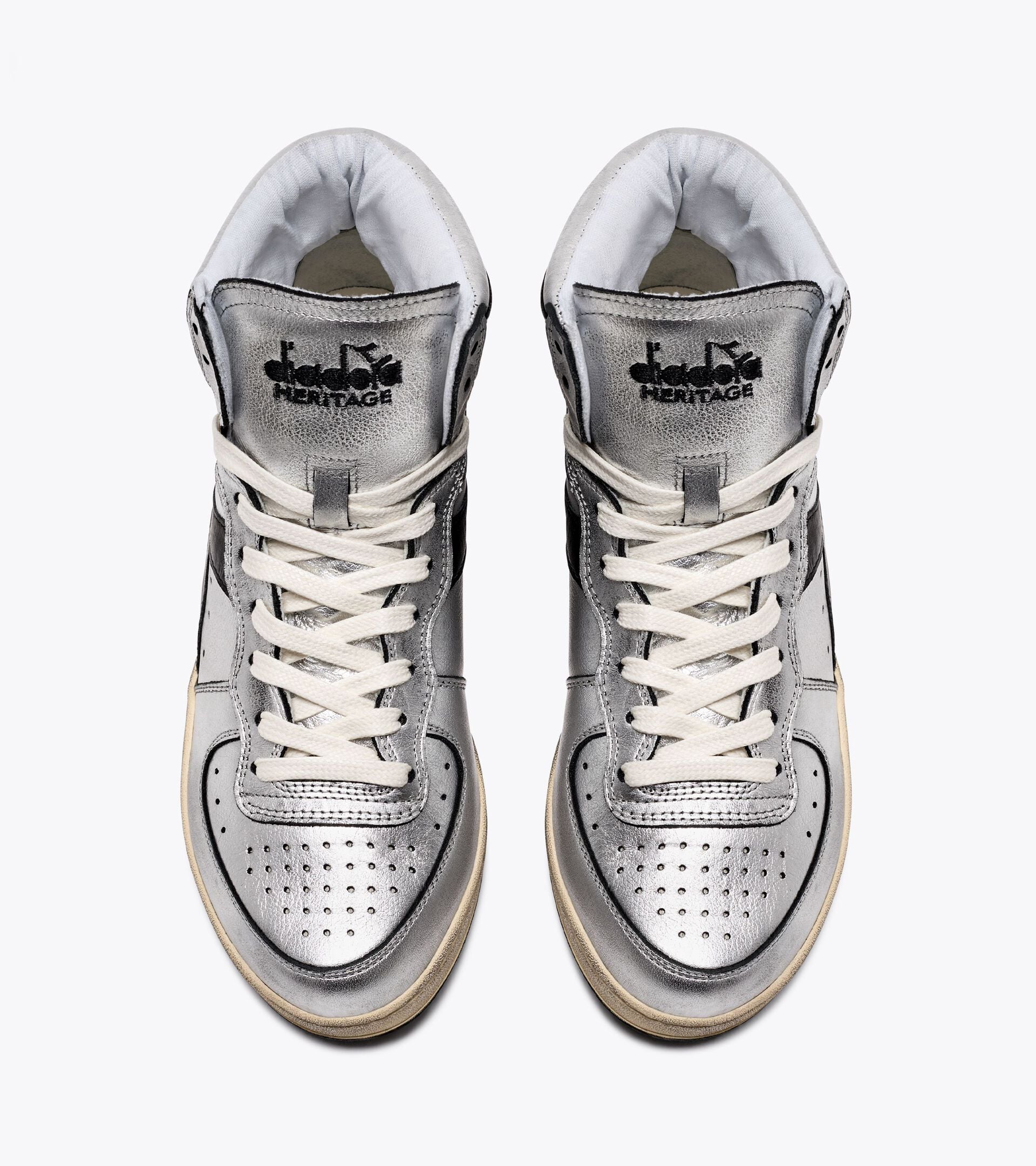 Diadora Mi Basket Silver Used W Silver Metallized/Black