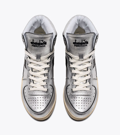 Diadora Mi Basket Silver Used W Silver Metallized/Black