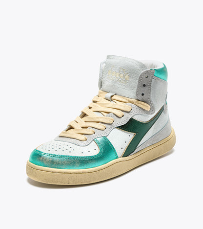 Diadora Mi Basket Metal Pigskin Used Wn Turquoise