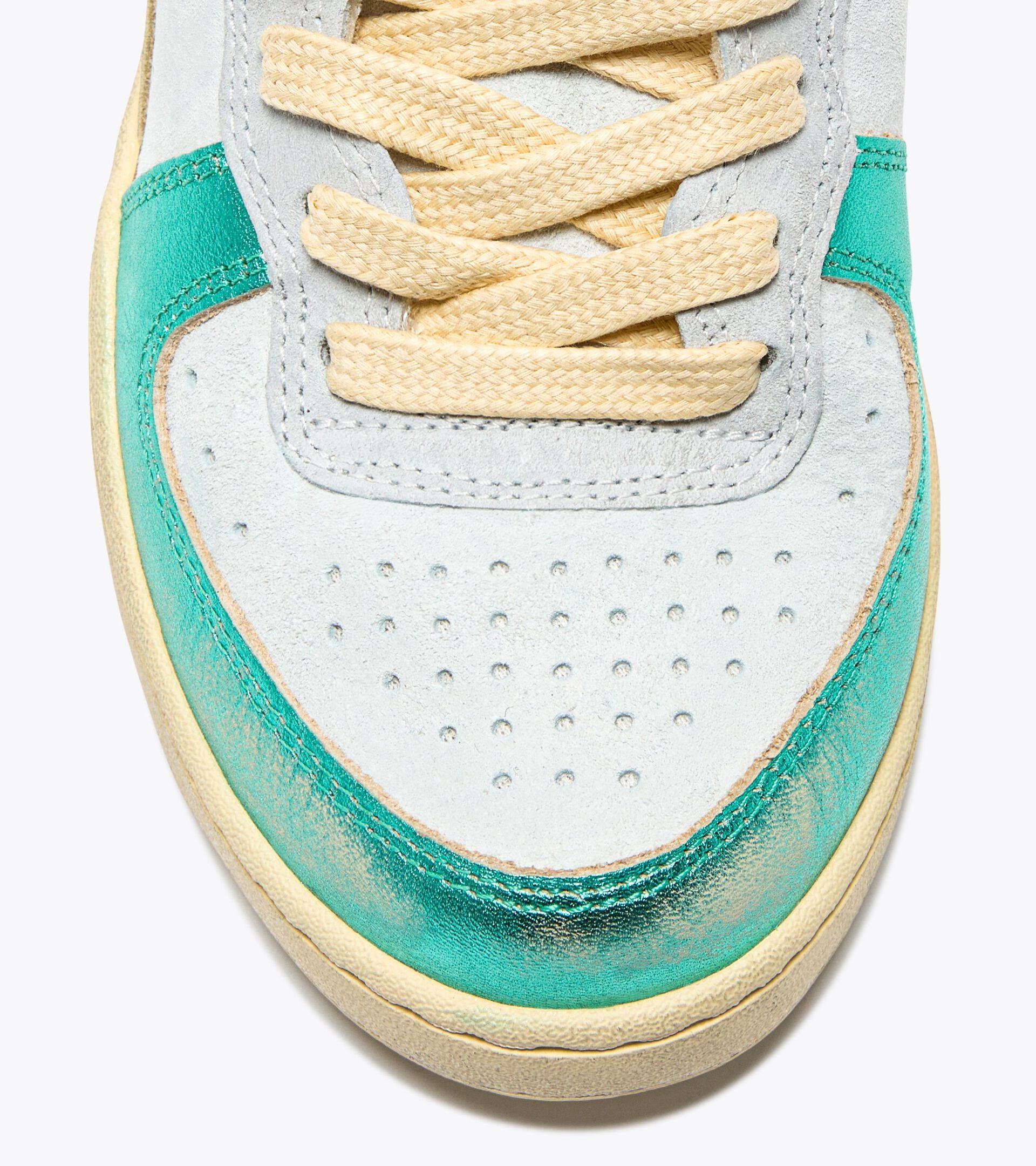 Diadora Mi Basket Metal Pigskin Used Wn Turquoise