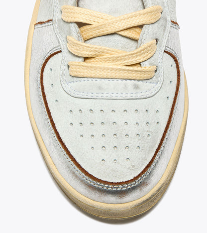 Diadora Mi Basket Metal Pigskin Used Wn White/Orange Nasturtium