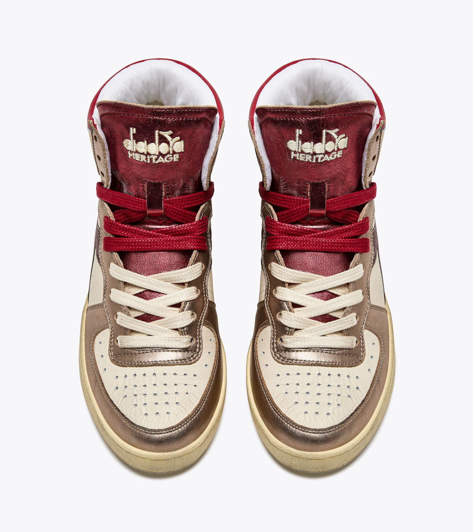 Diadora Mi Basket Metal Mix Used Light Beige