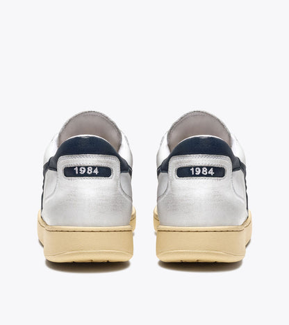 Diadora Mi Basket Low Used White/Blue Denim