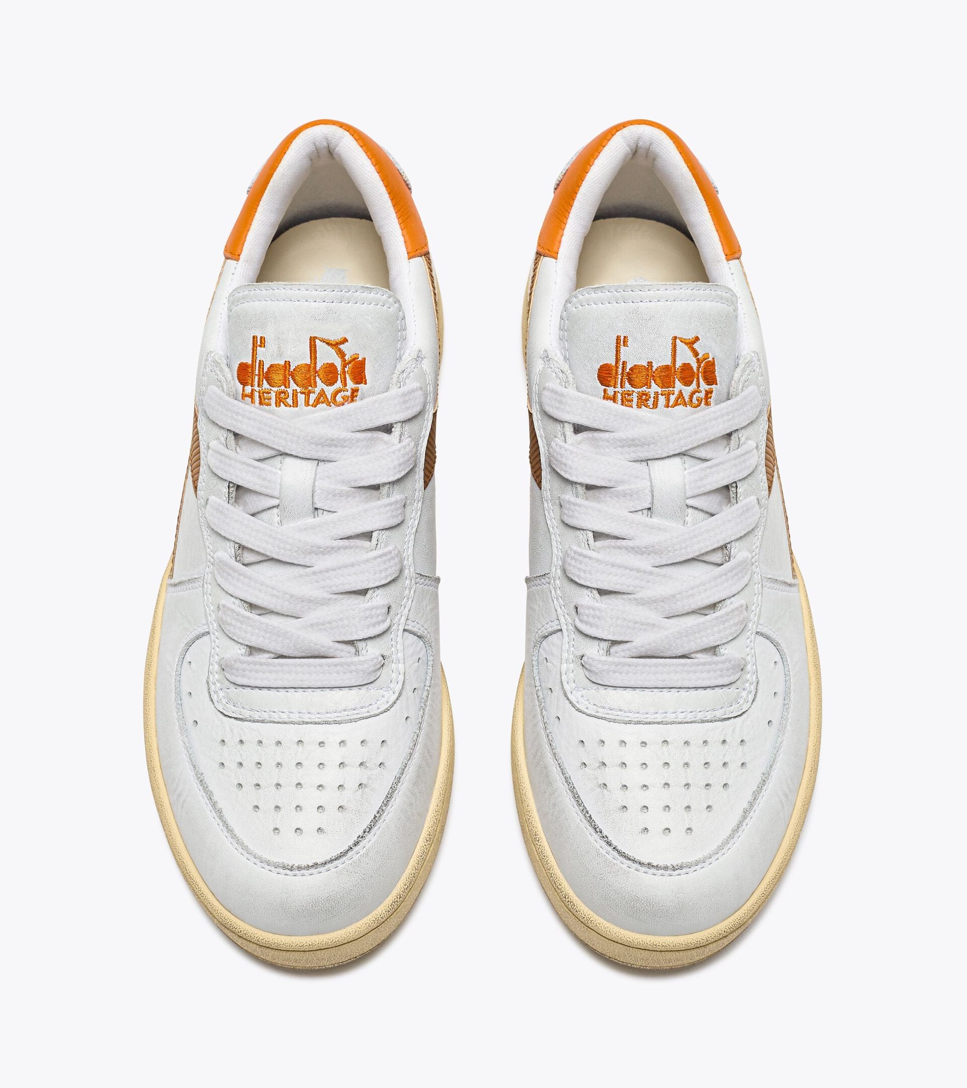 Diadora Mi Basket Low Used White/Caramel