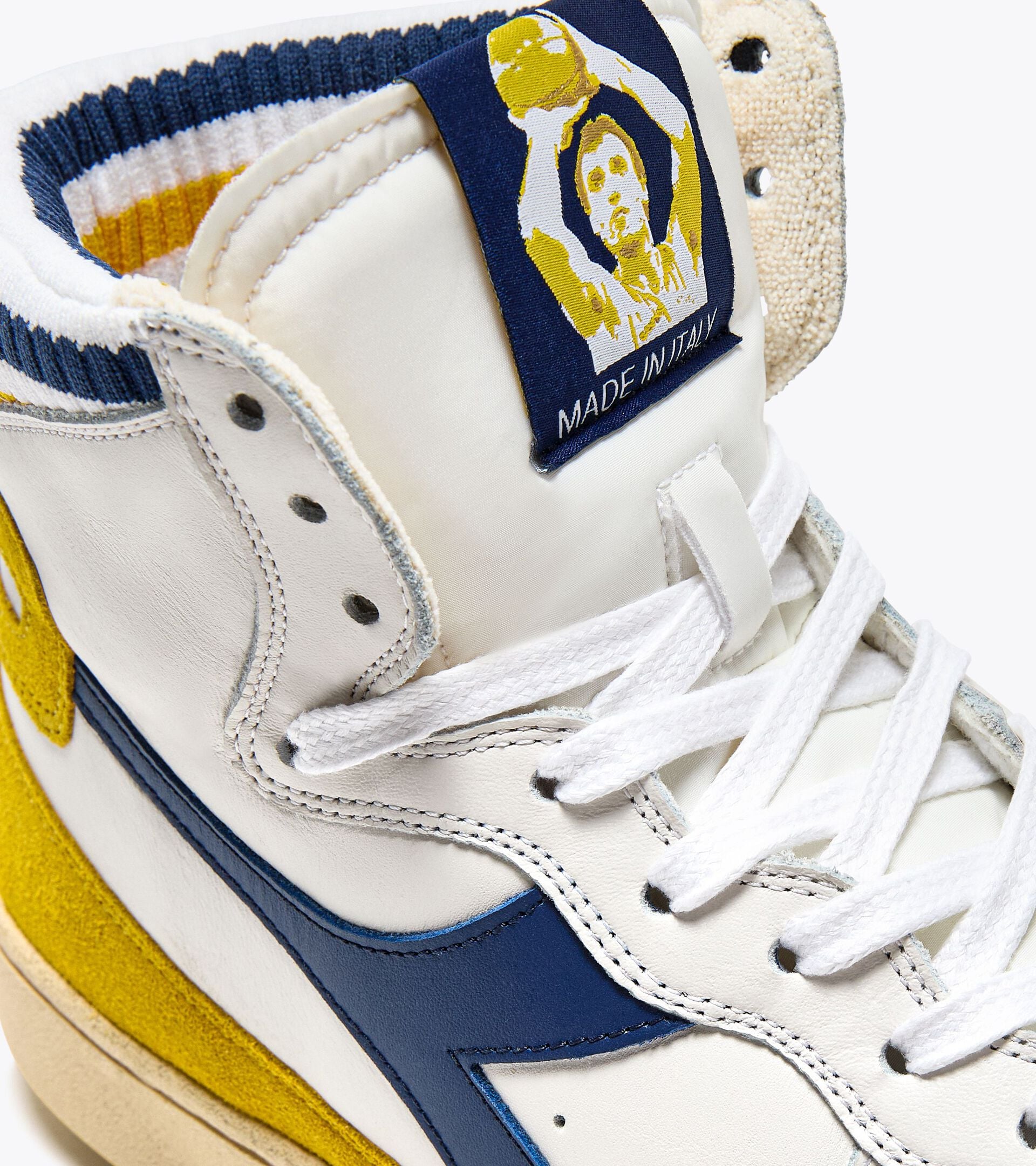 Diadora Mi Basket Forty Knit Italia White