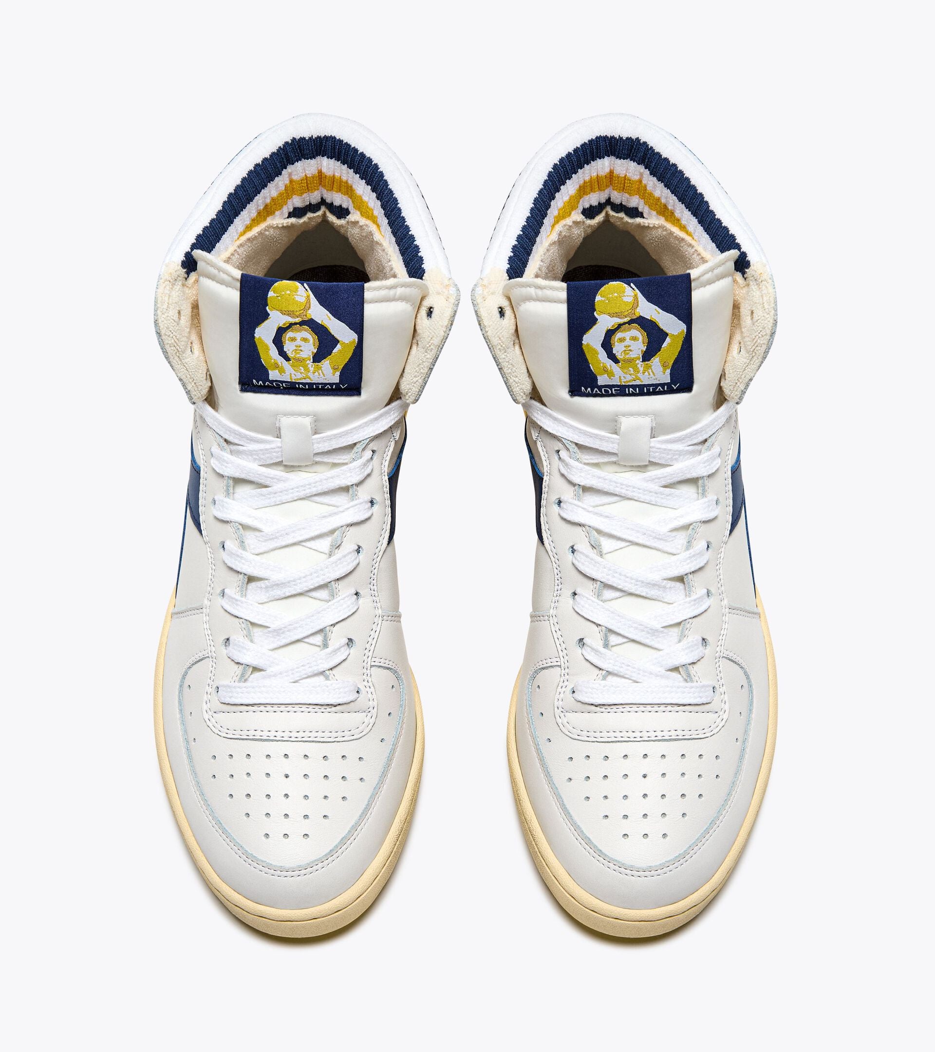 Diadora Mi Basket Forty Knit Italia White