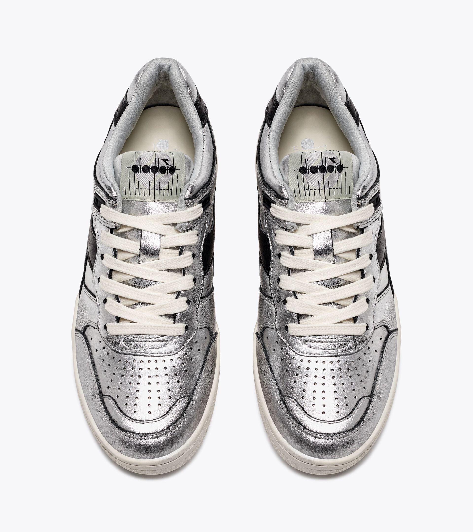 Diadora B.560 Silver Used Wn Silver Metallized/Black