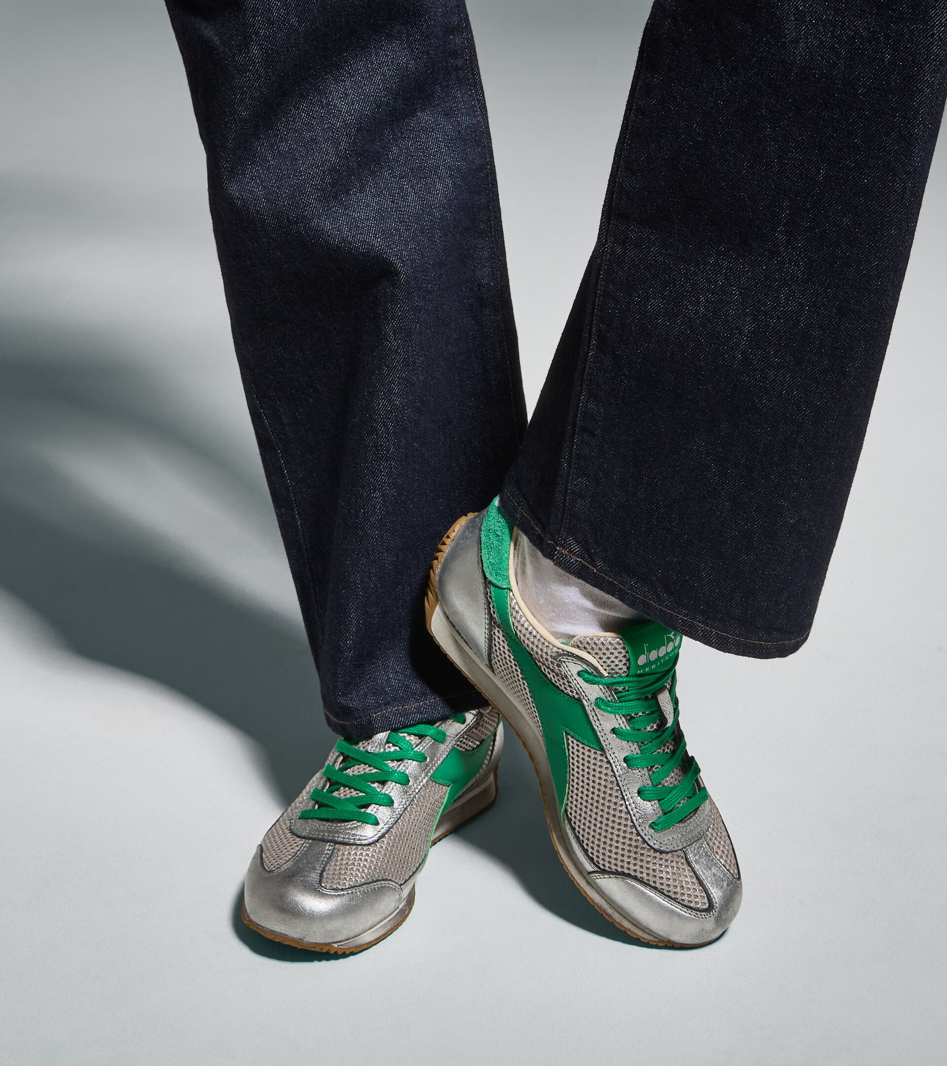 Diadora Equipe Stellar Sw Silver Metalized/Green Peas Cream