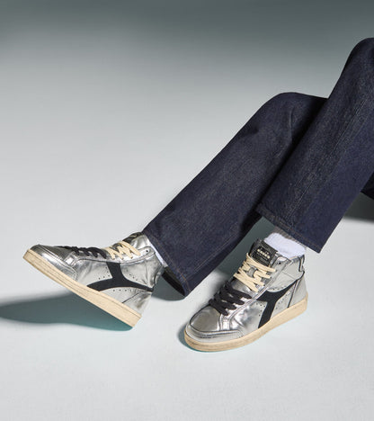 Diadora Prestige High Metal Used Silver