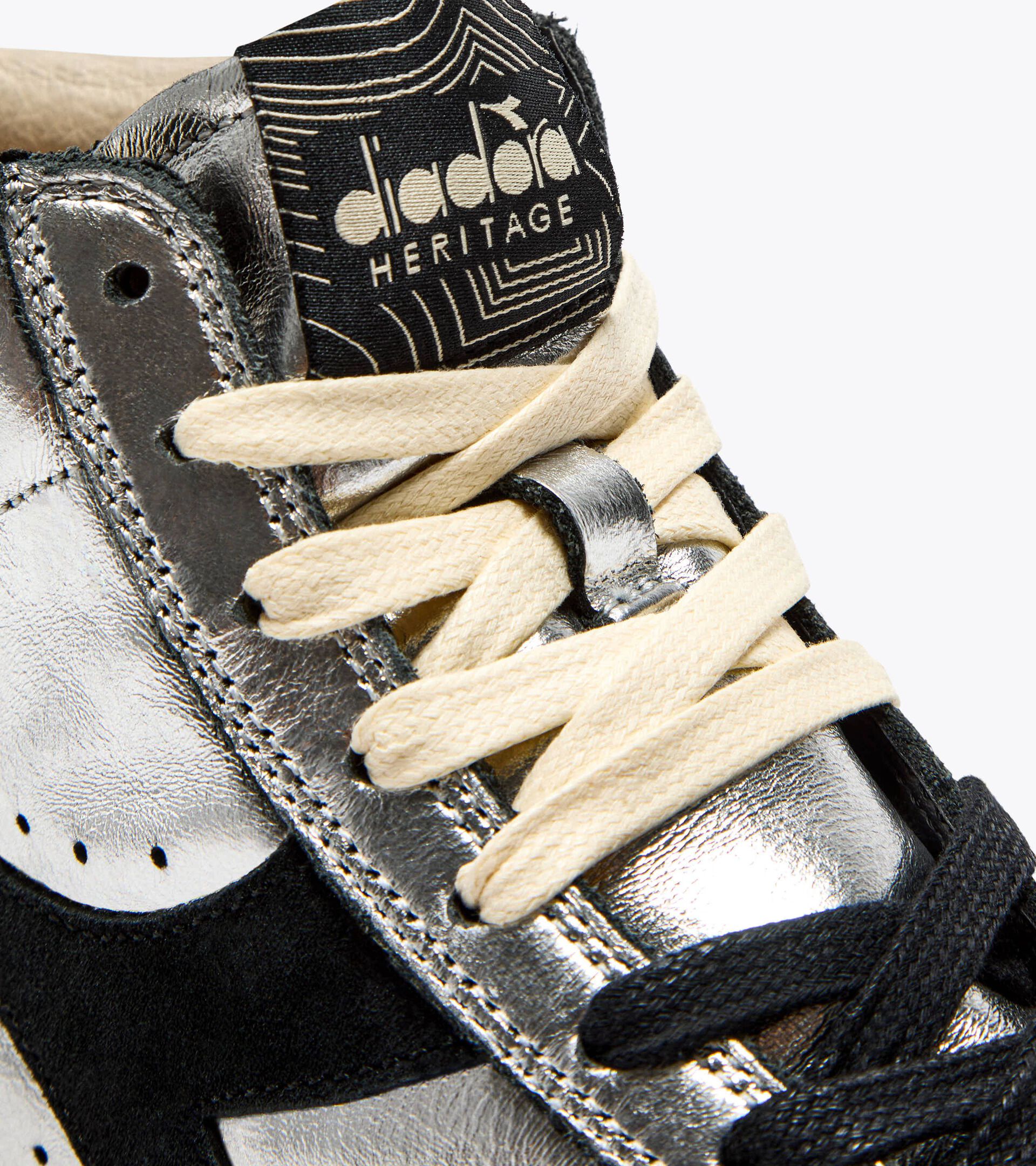 Diadora Prestige High Metal Used Silver