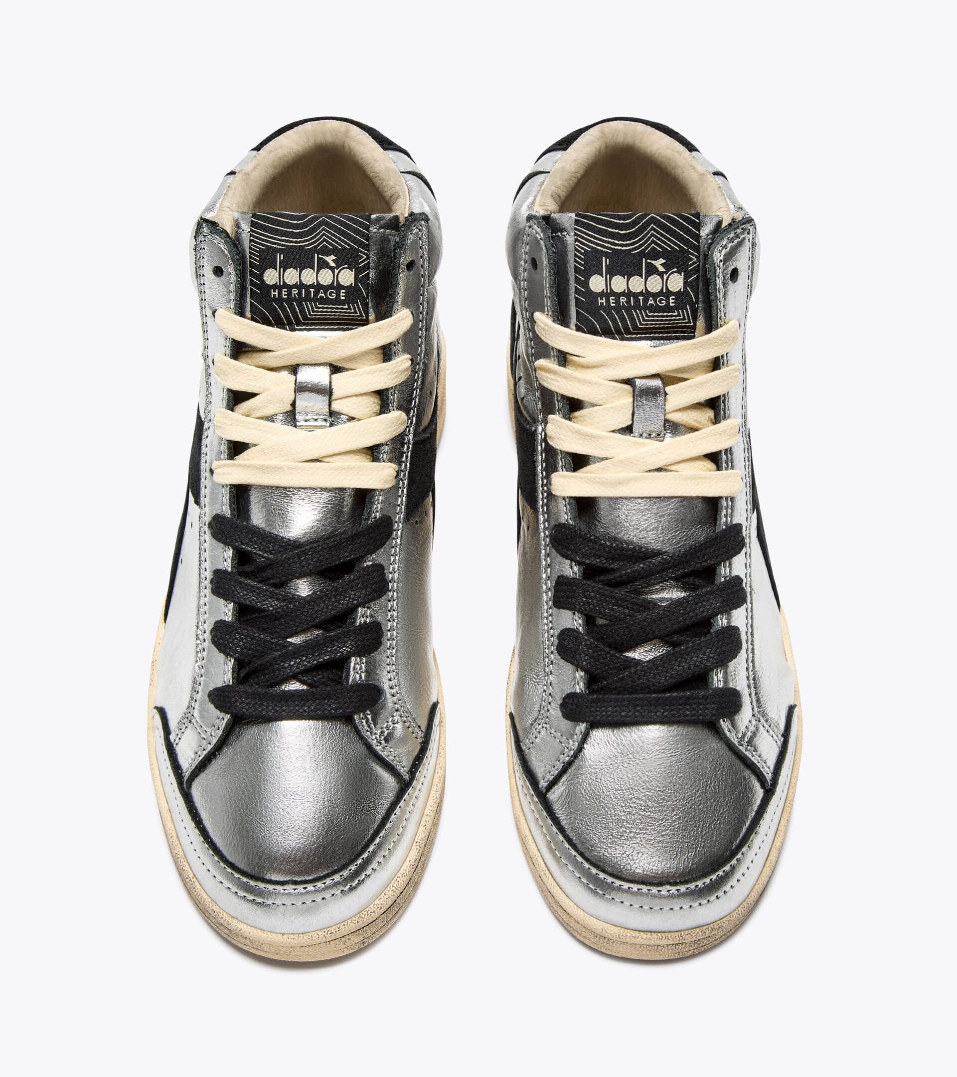 Diadora Prestige High Metal Used Silver