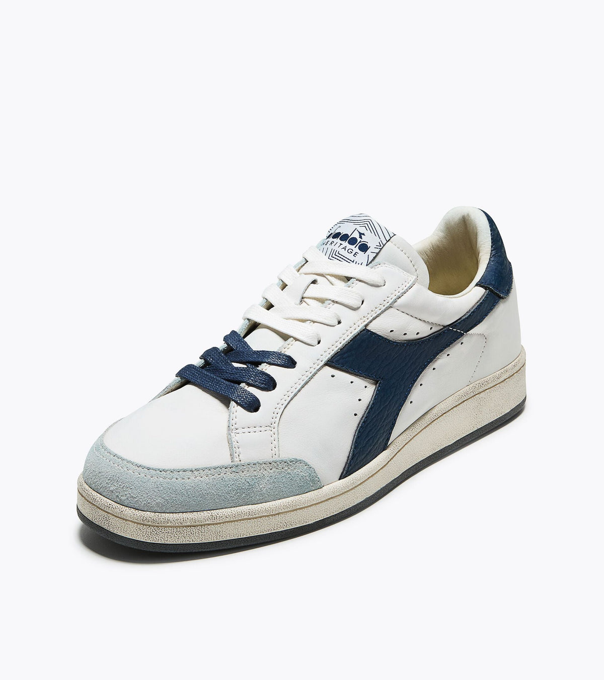 Diadora Prestige Used White/Blue Caspian Sea