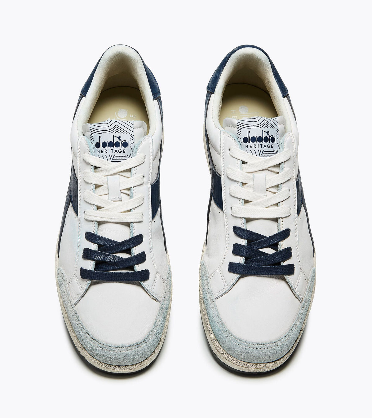Diadora Prestige Used White/Blue Caspian Sea