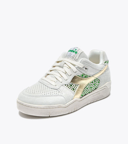 Diadora B.560 Studs Used Wn White/Emerald Green