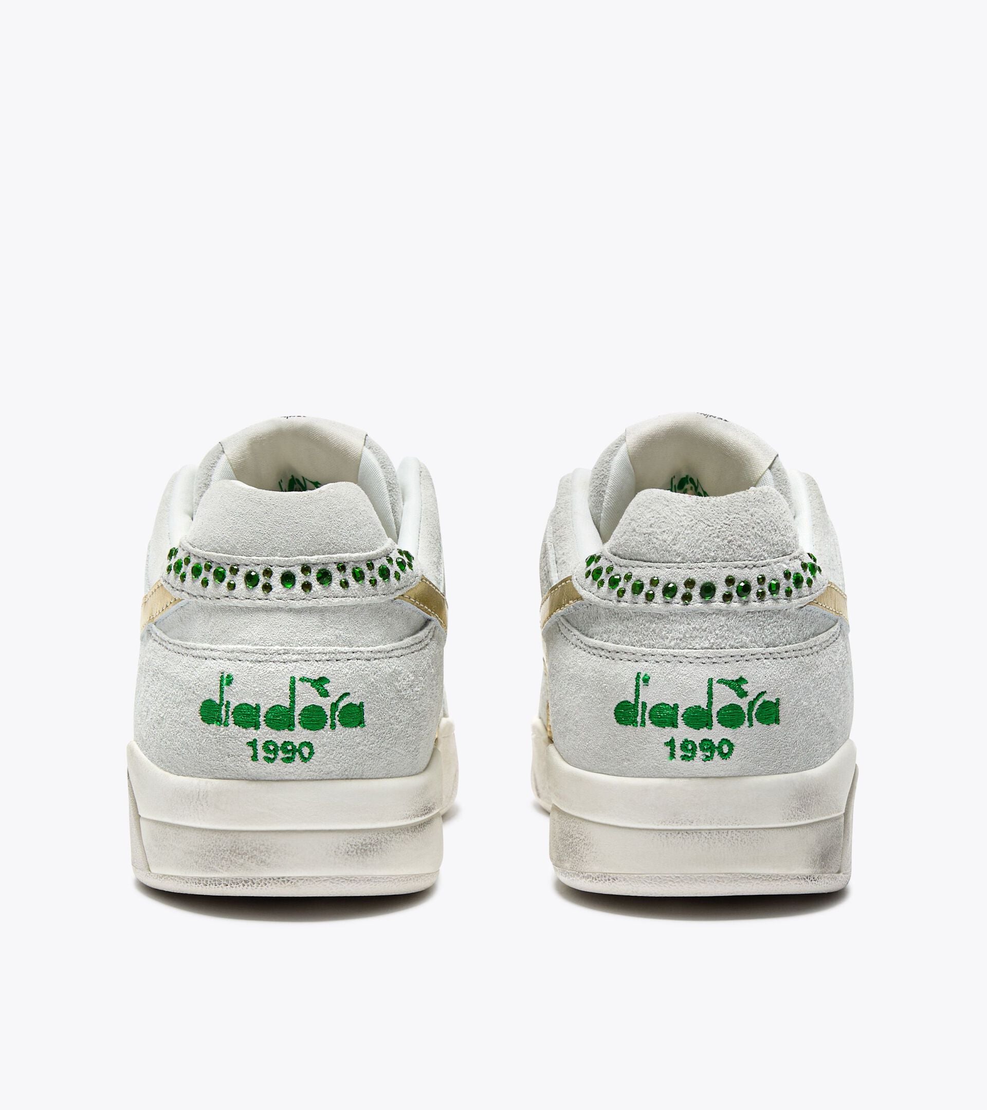 Diadora B.560 Studs Used Wn White/Emerald Green
