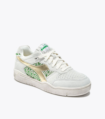 Diadora B.560 Studs Used Wn White/Emerald Green