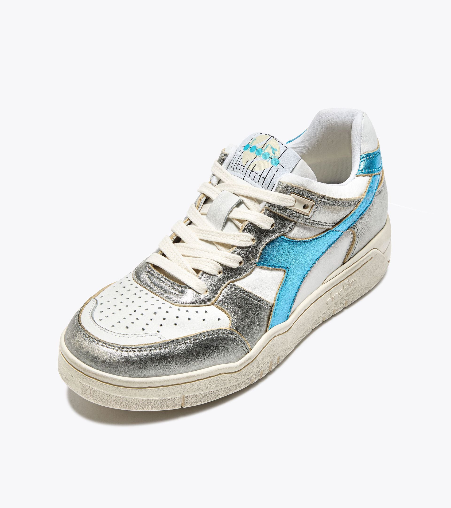 Diadora B.560 Metallic Mix Wn White/Silver/Aquamarine