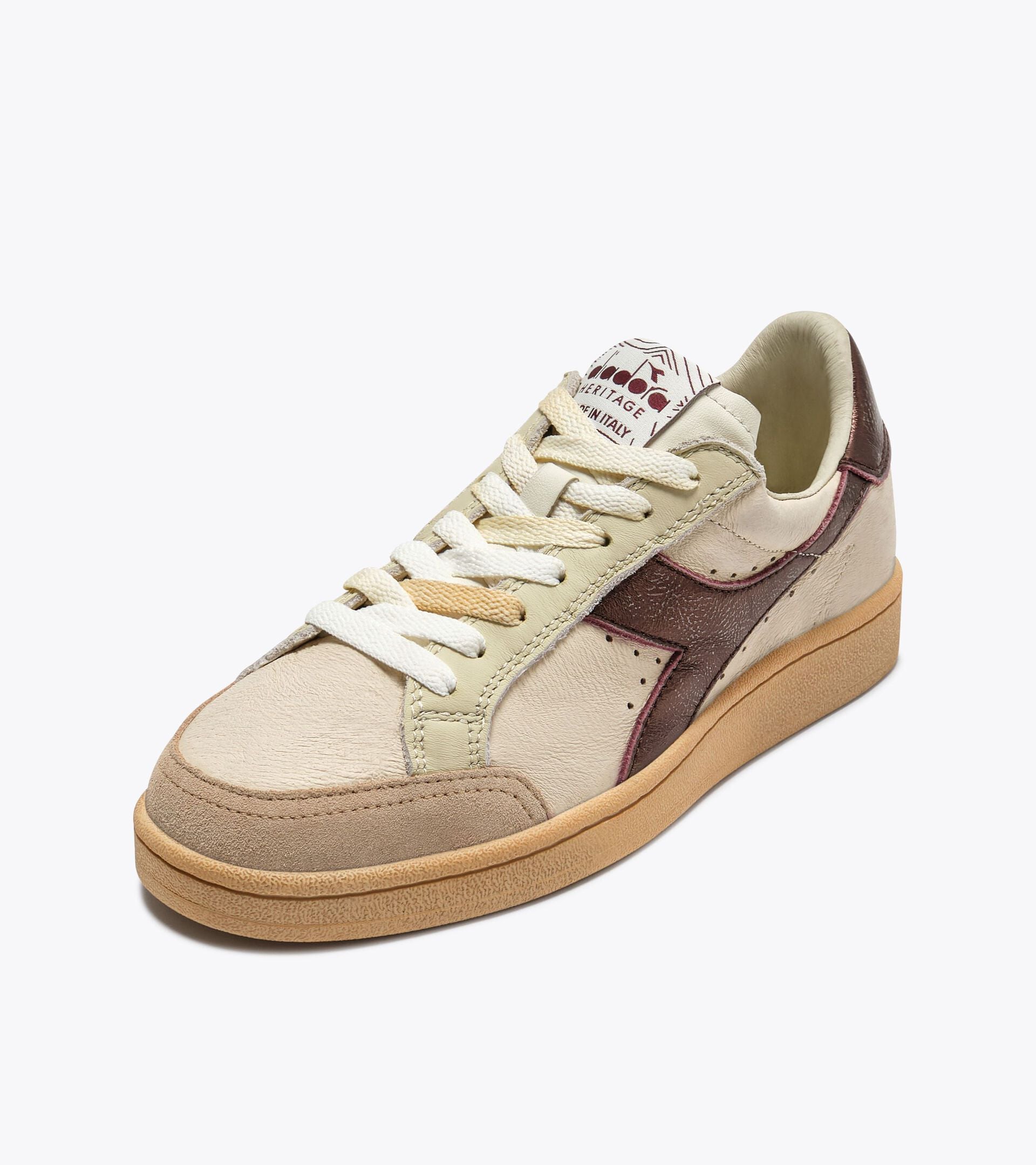 Diadora Prestige Aged Italia Leather Bordeaux
