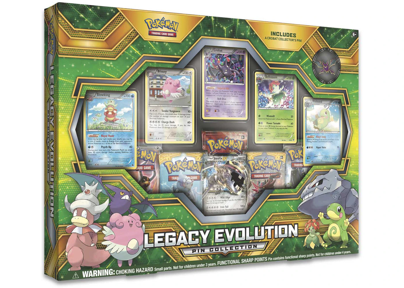 2017 Pokemon Tcg Legacy Evolution Pin Collection