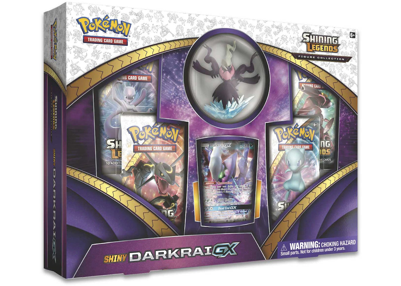 2018 Pokemon Tcg Shining Legends Figure Collection Shiny Darkrai Gx