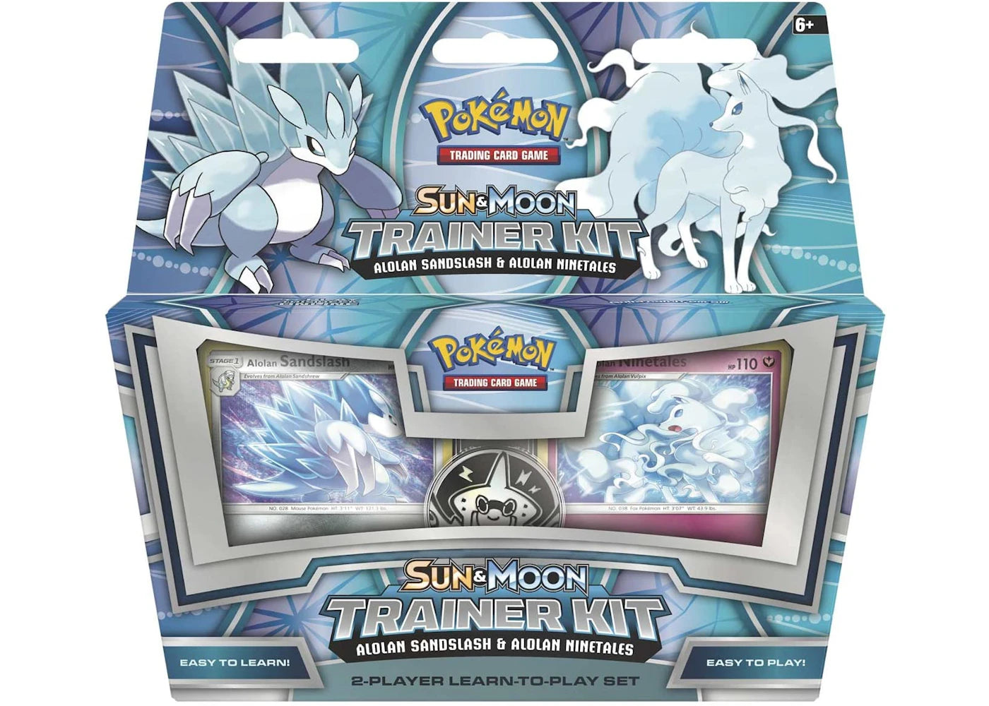 2018 Pokemon Tcg Sun & Moon Trainer Kit Alolan Sandslash & Alolan Ninetales