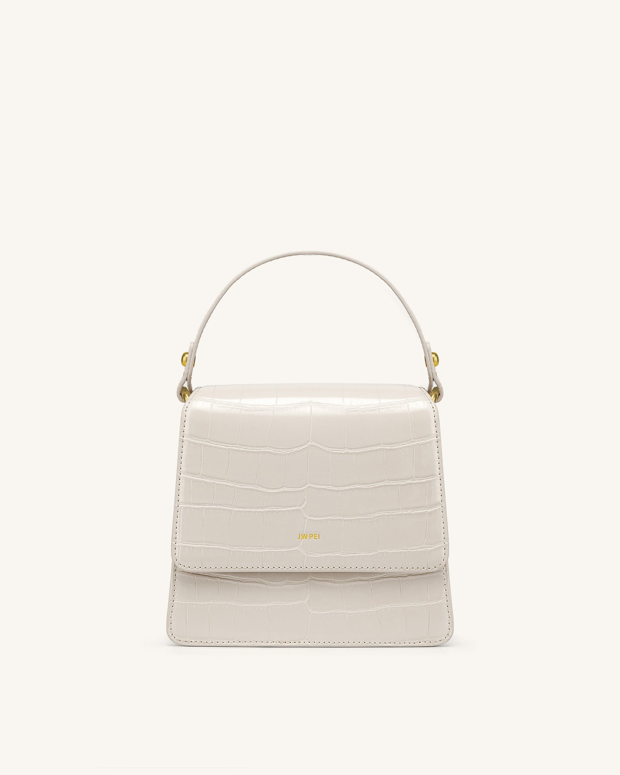 Jw Pei Fae Top Handle Crossbody Ivory Croc