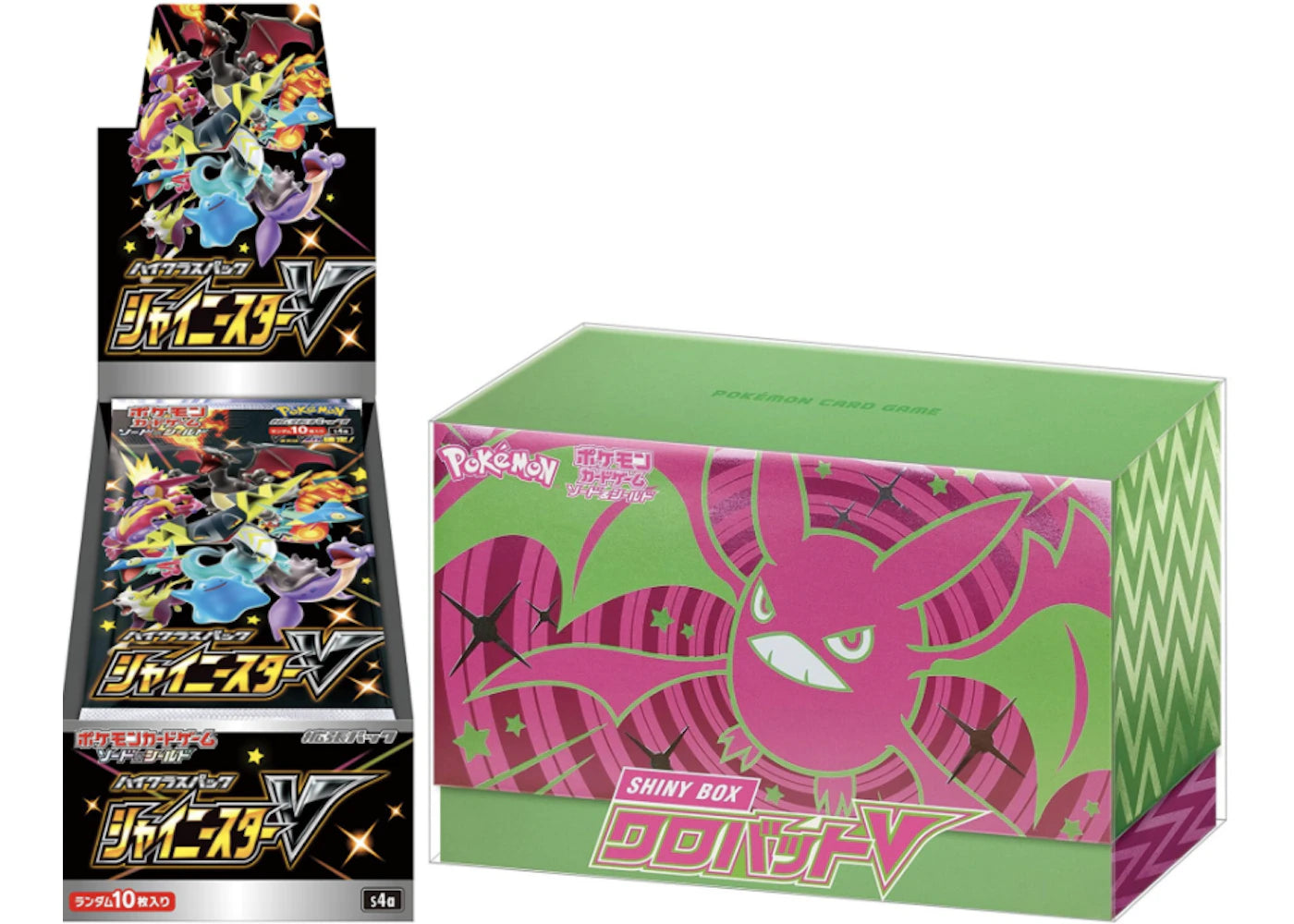 Pokemon Tcg Sword & Shield Shiny Star V And Shiny Crobat V Box Bundle –  Kicks Machine