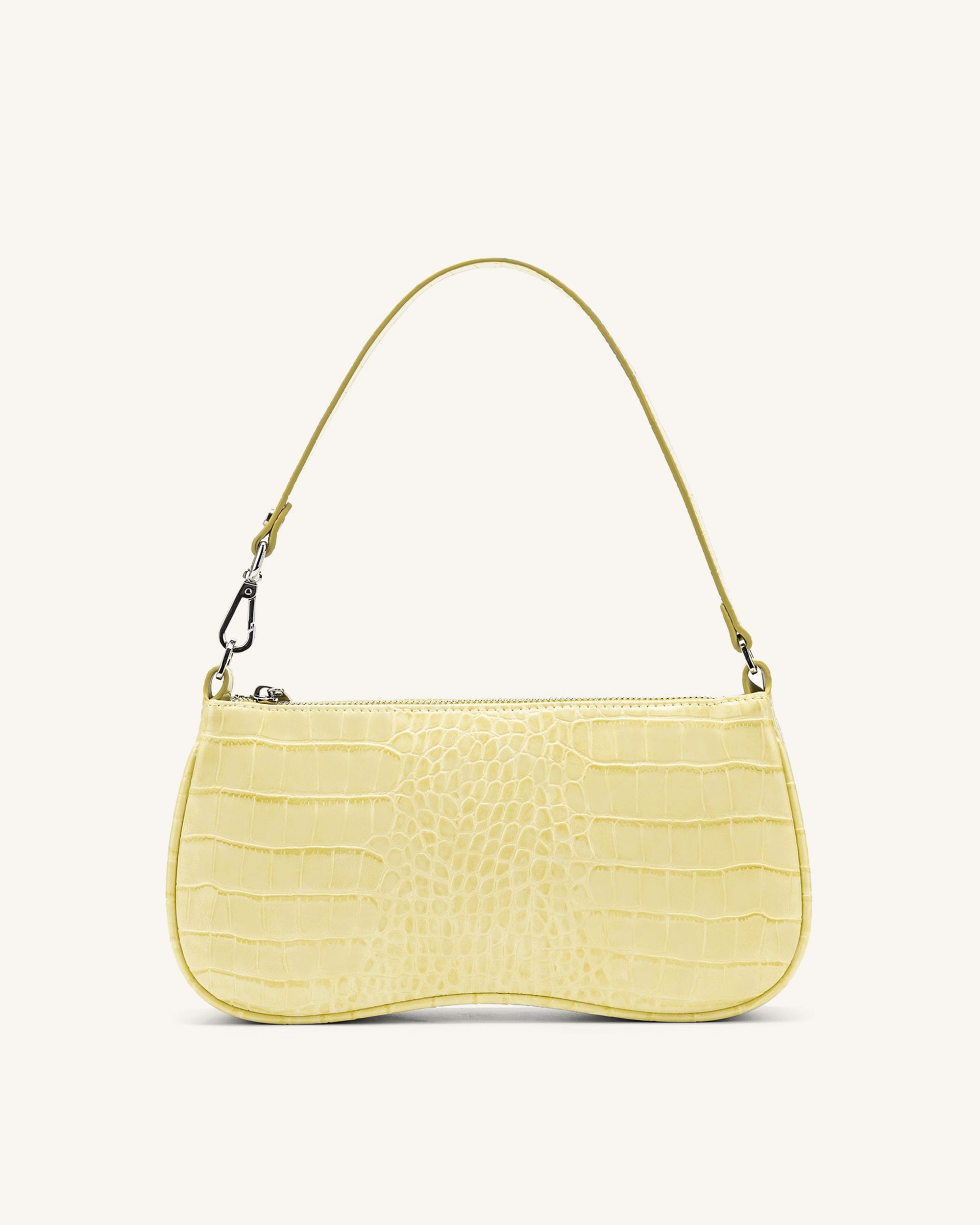 Jw Pei Eva Shoulder Handbag Light Yellow Croc