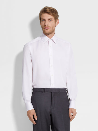 Zegna Light Pink Centoventimila Cotton Shirt
